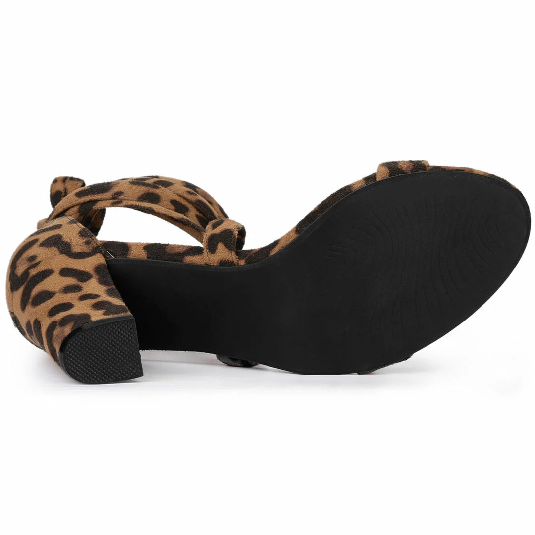 Allegra K Women's Crisscross Lace Up Mid Block Heels Sandals 8 Allegra K Women's Crisscross Lace Up Mid Block Heels Sandals