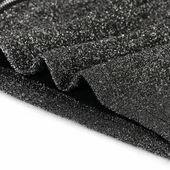 Women Allegra K Drawstring Waist Glitter Bomber Jacket