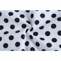 Allegra K Tops Men's Polka Dots Long Sleeve Slim Fit Printed Dress Button Down Shirt