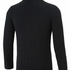 Allegra K HZ161106 R10 Men Turtleneck Long Sleeves Pullover Cable Knitted Sweater 41 Allegra K HZ161106 R10 Men Turtleneck Long Sleeves Pullover Cable Knitted Sweater
