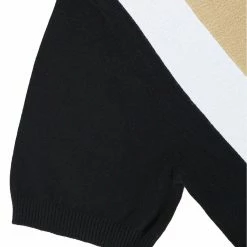 Allegra K Men Color Block Knitted Short Sleeves Golf Polo Shirts