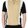 Allegra K Men Color Block Knitted Short Sleeves Golf Polo Shirts