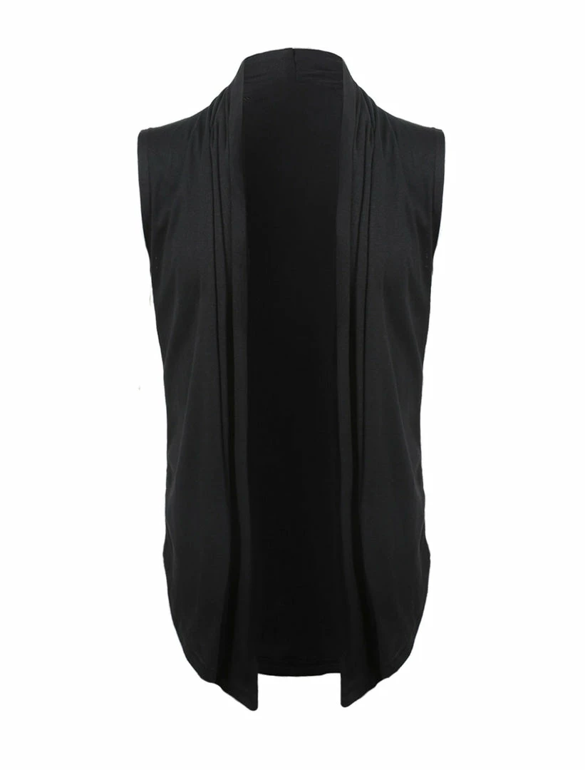 Allegra K Men Casual Open Front Sleeveless Irregular Hem Cardigan Vest With No Button 39 Allegra K Men Casual Open Front Sleeveless Irregular Hem Cardigan Vest With No Button