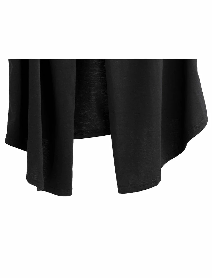 Allegra K Men Casual Open Front Sleeveless Irregular Hem Cardigan Vest With No Button 42 Allegra K Men Casual Open Front Sleeveless Irregular Hem Cardigan Vest With No Button