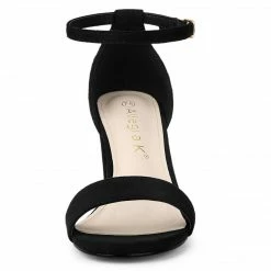 Allegra K Women's Open Toe Ankle Strap Chunky High Heel Sandals Shoes 40 Allegra K Women's Open Toe Ankle Strap Chunky High Heel Sandals Shoes