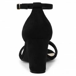 Allegra K Women's Open Toe Ankle Strap Chunky High Heel Sandals Shoes 41 Allegra K Women's Open Toe Ankle Strap Chunky High Heel Sandals Shoes