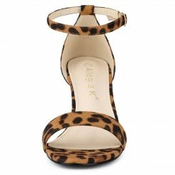 Allegra K Women's Open Toe Ankle Strap Chunky High Heel Sandals Shoes 33 Allegra K Women's Open Toe Ankle Strap Chunky High Heel Sandals Shoes