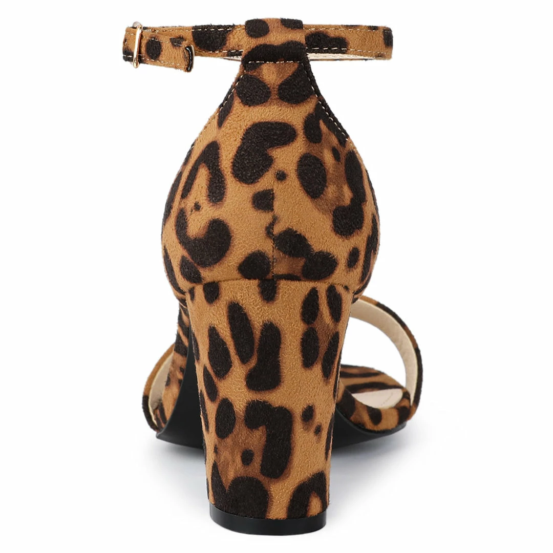 Allegra K Women's Open Toe Ankle Strap Chunky High Heel Sandals Shoes 14 Allegra K Women's Open Toe Ankle Strap Chunky High Heel Sandals Shoes