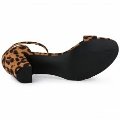 Allegra K Women's Open Toe Ankle Strap Chunky High Heel Sandals Shoes 36 Allegra K Women's Open Toe Ankle Strap Chunky High Heel Sandals Shoes