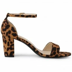 Allegra K Women's Open Toe Ankle Strap Chunky High Heel Sandals Shoes 37 Allegra K Women's Open Toe Ankle Strap Chunky High Heel Sandals Shoes