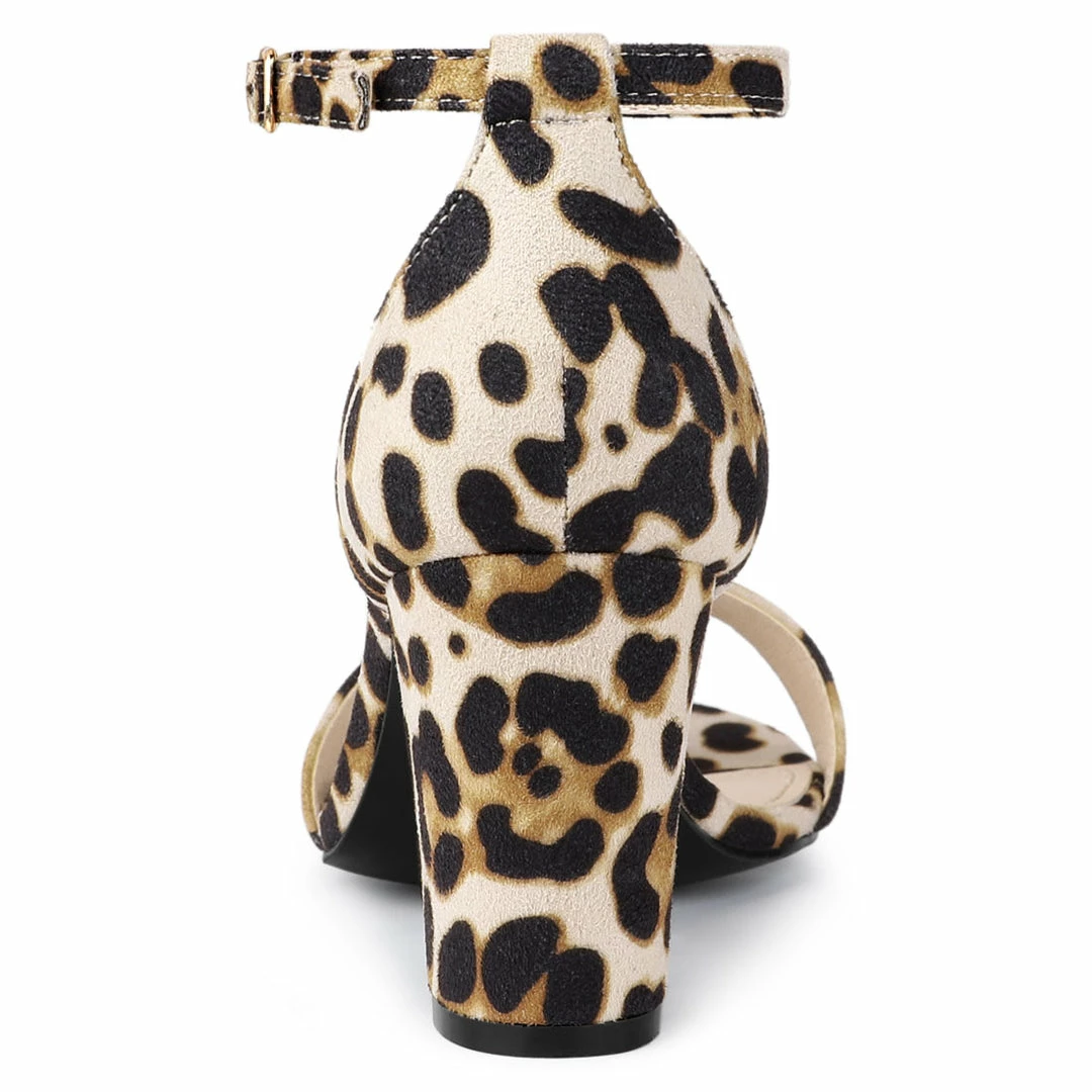 Allegra K Women's Open Toe Ankle Strap Chunky High Heel Sandals Shoes 7 Allegra K Women's Open Toe Ankle Strap Chunky High Heel Sandals Shoes