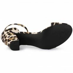 Allegra K Women's Open Toe Ankle Strap Chunky High Heel Sandals Shoes 29 Allegra K Women's Open Toe Ankle Strap Chunky High Heel Sandals Shoes