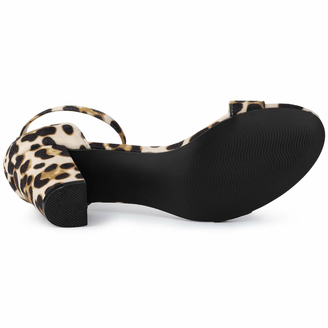 Allegra K Women's Open Toe Ankle Strap Chunky High Heel Sandals Shoes 9 Allegra K Women's Open Toe Ankle Strap Chunky High Heel Sandals Shoes