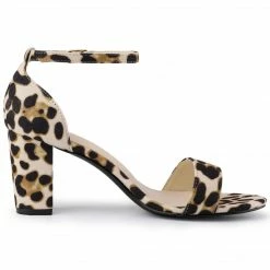 Allegra K Women's Open Toe Ankle Strap Chunky High Heel Sandals Shoes 30 Allegra K Women's Open Toe Ankle Strap Chunky High Heel Sandals Shoes