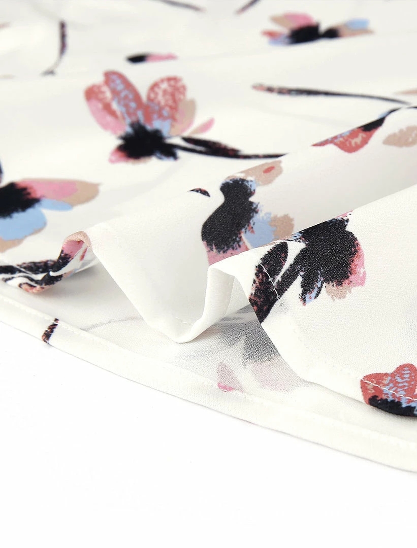 Allegra K Floral Mock Neck Long Sleeve Blouse Women 9 Allegra K Floral Mock Neck Long Sleeve Blouse Women