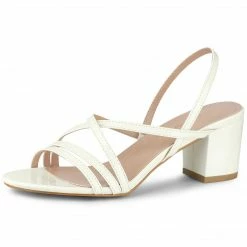 Allegra K Shoes Women's Strappy Slingback Chunky Heels Sandals