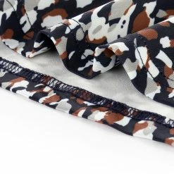 Allegra K Women's Leopard Print Long Sleeve Layered Ruffle Hem Dress 81 Allegra K Women's Leopard Print Long Sleeve Layered Ruffle Hem Dress