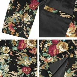 Allegra K Men's Prom Floral Slim Fit One Button Lightweight Prom Suit Blazer Jacket 47 Allegra K Men's Prom Floral Slim Fit One Button Lightweight Prom Suit Blazer Jacket