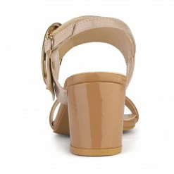 Allegra K Women's Slingback Block High Heel Sandals Shoes