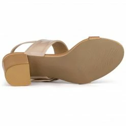 Allegra K Women's Slingback Block High Heel Sandals Shoes