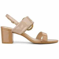 Allegra K Women's Slingback Block High Heel Sandals Shoes