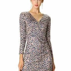 Allegra K Sexy Long Sleeve Stretchy Bodycon Dress