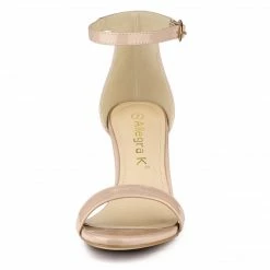 Allegra K Women's Ankle Strap High Heeled Open Toe Stiletto Heels Sandals Shoes 20 Allegra K Women's Ankle Strap High Heeled Open Toe Stiletto Heels Sandals Shoes