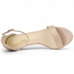 Allegra K Women's Ankle Strap High Heeled Open Toe Stiletto Heels Sandals Shoes 22 Allegra K Women's Ankle Strap High Heeled Open Toe Stiletto Heels Sandals Shoes