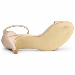 Allegra K Women's Ankle Strap High Heeled Open Toe Stiletto Heels Sandals Shoes 23 Allegra K Women's Ankle Strap High Heeled Open Toe Stiletto Heels Sandals Shoes