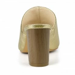 Allegra K Shoes Women's Open Toe Slide Chunky Heels Sandals