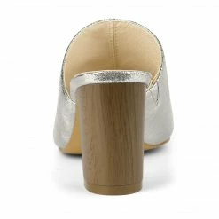 Allegra K Shoes Women's Open Toe Slide Chunky Heels Sandals