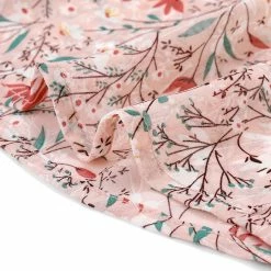 Allegra K Women's Ruffle Tops Casual V Neck Cap Sleeves Floral Blouse