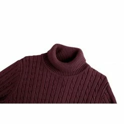 Allegra K HZ161106 R10 Men Turtleneck Long Sleeves Pullover Cable Knitted Sweater 35 Allegra K HZ161106 R10 Men Turtleneck Long Sleeves Pullover Cable Knitted Sweater