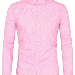 Allegra K Men's Shirts Long Sleeve Polka Dots Prints Slim Fit Button Up Casual Shirt 88 Allegra K Men's Shirts Long Sleeve Polka Dots Prints Slim Fit Button Up Casual Shirt