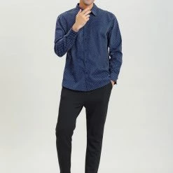 Allegra K Men's Shirts Long Sleeve Polka Dots Prints Slim Fit Button Up Casual Shirt 95 Allegra K Men's Shirts Long Sleeve Polka Dots Prints Slim Fit Button Up Casual Shirt