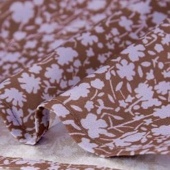 Allegra K Floral Long Sleeve Mock Neck Tie Waist Dress