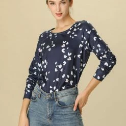 Allegra K Women Animal Leopard Print Long Sleeve Top 17 Allegra K Women Animal Leopard Print Long Sleeve Top