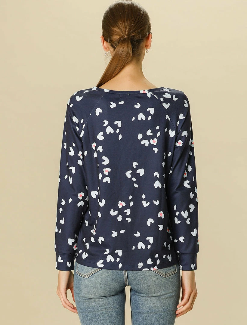 Allegra K Women Animal Leopard Print Long Sleeve Top 8 Allegra K Women Animal Leopard Print Long Sleeve Top