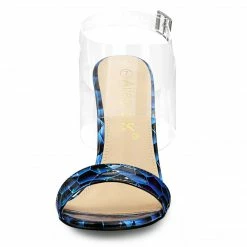 Allegra K Women's Opened Toe Block High Heels Clear Sandals 24 Allegra K Women's Opened Toe Block High Heels Clear Sandals