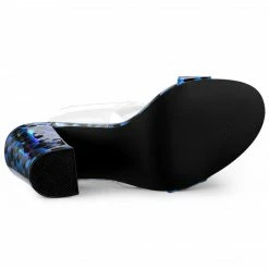 Allegra K Women's Opened Toe Block High Heels Clear Sandals 27 Allegra K Women's Opened Toe Block High Heels Clear Sandals