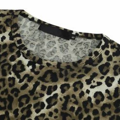 Allegra K Men's Prints Shirts Round Neck Pattern Short Sleeve T Shirt