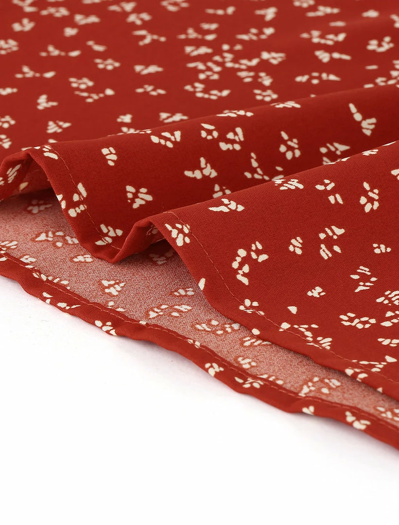 Allegra K Women's V Neck Tie Waist A-line Floral Dress 9 Allegra K Women's V Neck Tie Waist A-line Floral Dress