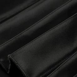 Allegra K Skirts Women's Elastic Waist Party Metallic Shiny Accordion Pleated Midi Skirt