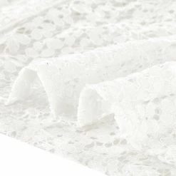 Allegra K Women's Lace Top Floral Semi Sheer Long Sleeve Button Down Office Business Blouse