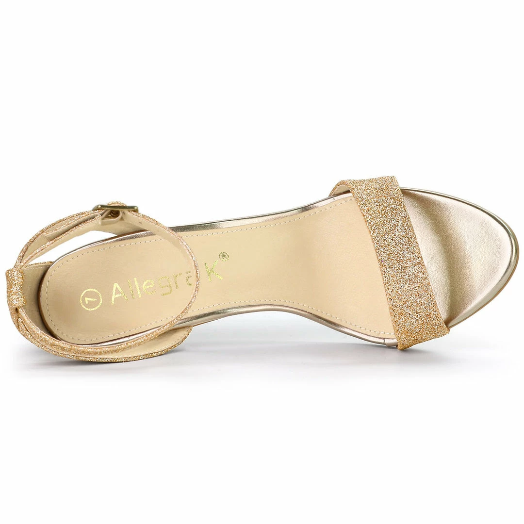 Allegra K Women's Glitter Ankle Strap Stiletto High Heel Sandals 21 Allegra K Women's Glitter Ankle Strap Stiletto High Heel Sandals
