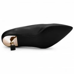 Allegra K Women's Pointed Toe Low Kitten Heel Dress Pumps 27 Allegra K Women's Pointed Toe Low Kitten Heel Dress Pumps