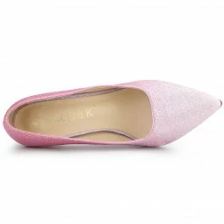 Allegra K Women's Party Glitter Stiletto High Heels Pumps