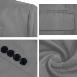 Allegra K Men's Notched Lapel Button Slim Fit Casual Lightweight Sport Coats Blazer