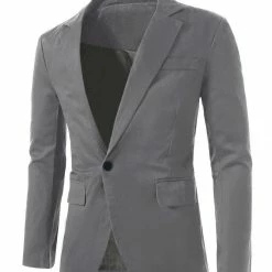 Allegra K Men's Notched Lapel Button Slim Fit Casual Lightweight Sport Coats Blazer