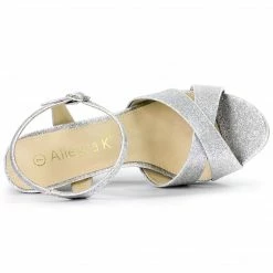 Allegra K Shoes Women's Glitter Slingback Platform Stiletto Heel Sandals 26 Allegra K Shoes Women's Glitter Slingback Platform Stiletto Heel Sandals